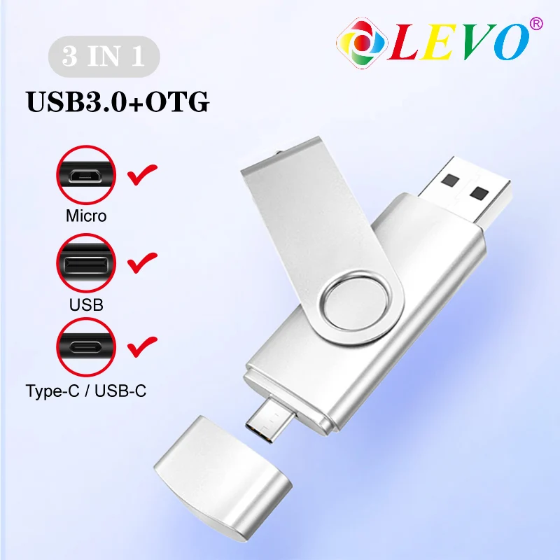 Adaptador OTG 3 en 1 USB Tipo C Micro - imagen 3