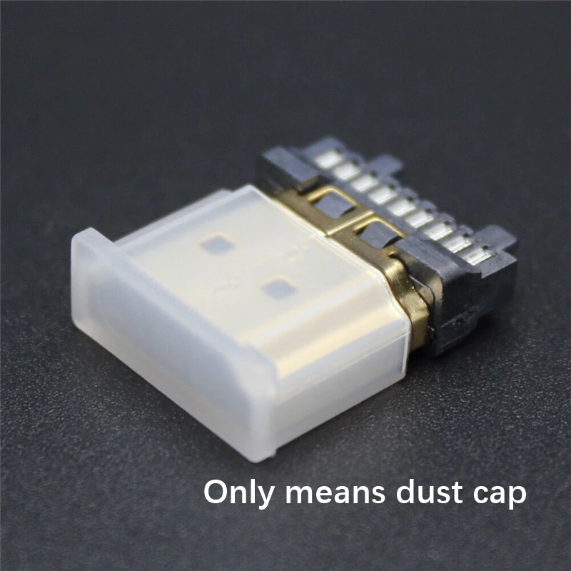 Tapa antipolvo HDMI para cable HDMI, cubierta protectora transparente, macho, antioxidante, envío gratis, 100 unidades - imagen 2
