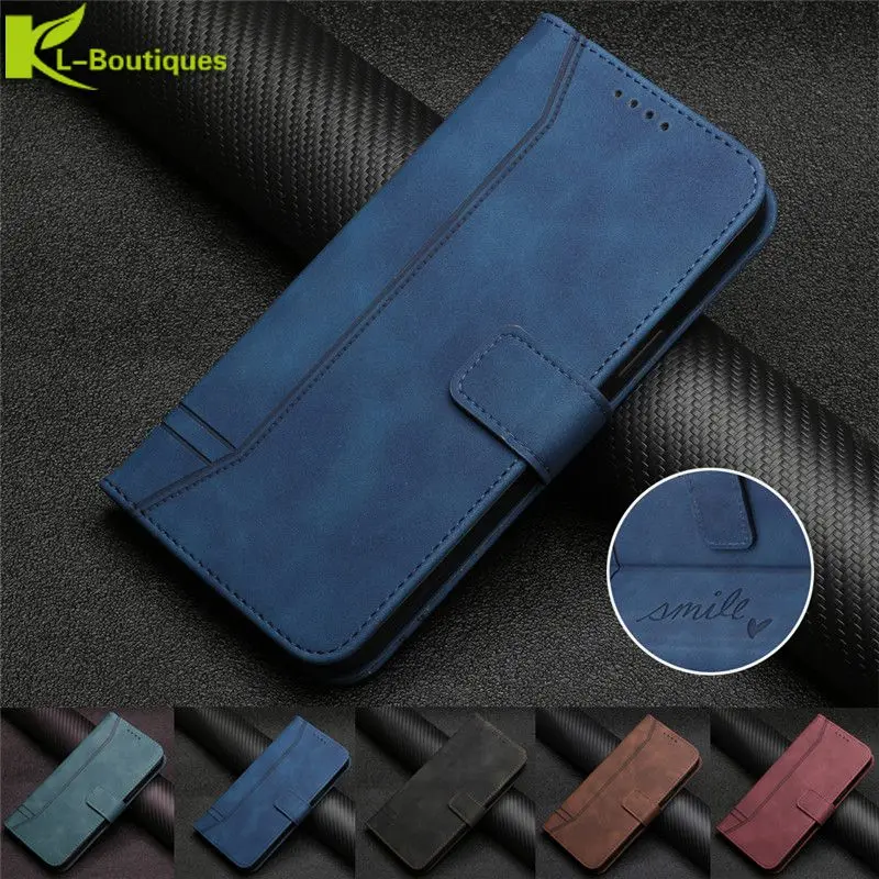 Funda de cuero de lujo para OPPO Realme 7 7i 8 Pro C17 C15 C12 V5 V11 Q2 Narzo 20 30A 30 Pro Reno 5Z 4F 5F 4 5 Lite funda tipo billetera