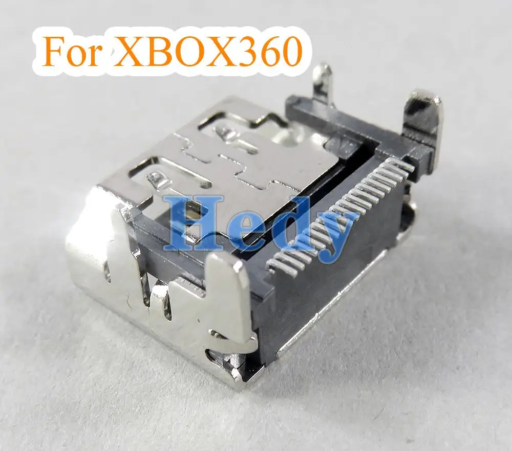 Conector de interfaz de puerto compatible con HDMI, 20 piezas, para XBOX360 XBOX 360, reemplazo interno delgado, alta calidad