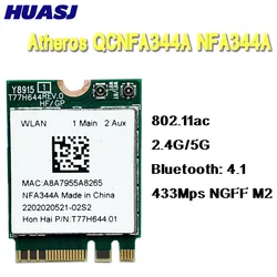 Adaptador WiFi Dual Band + Bluetooth 4.1 NGFF M.2 para PC