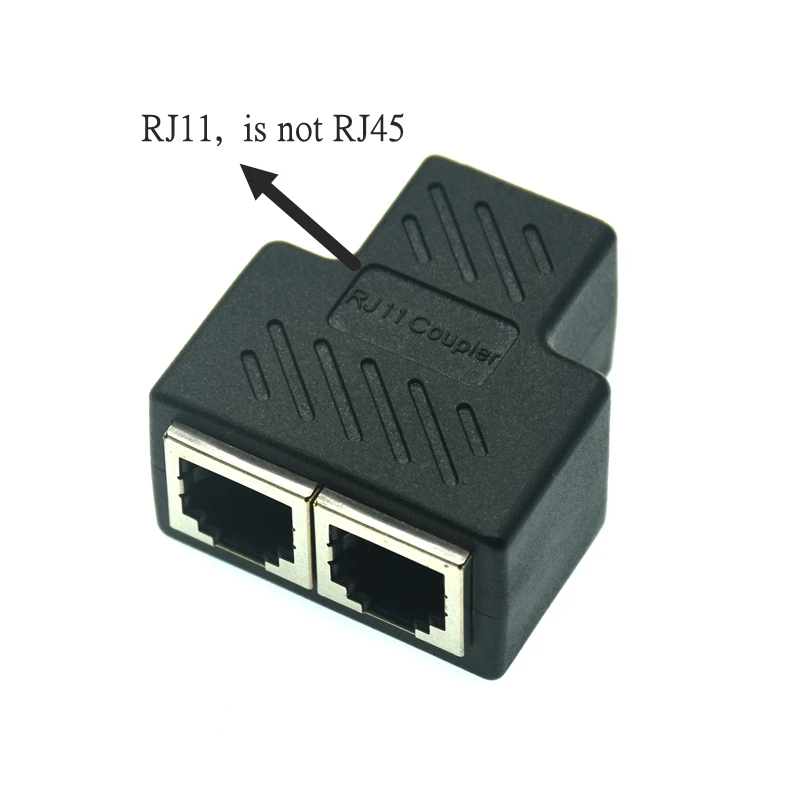 1 Uds caliente RJ11 6P6C 6P4C 6P2C hembra a hembra 1 a 2 adaptador divisor PCB conexión salida adaptador de Cable telefónico - imagen 3