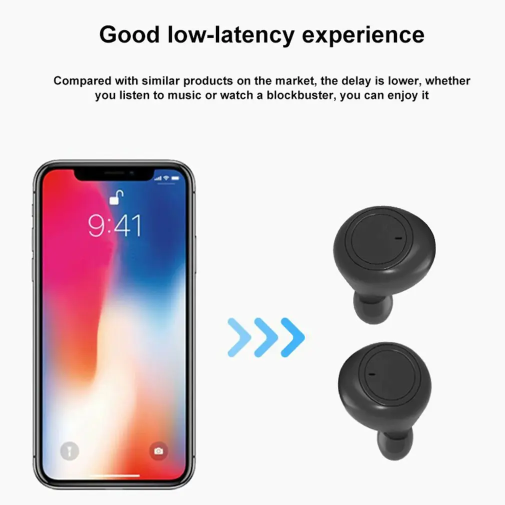 Auriculares inalámbricos Y50, caja de carga portátil, estéreo, impermeable, con reducción de ruido 5,0, pantalla Digital táctil - imagen 5