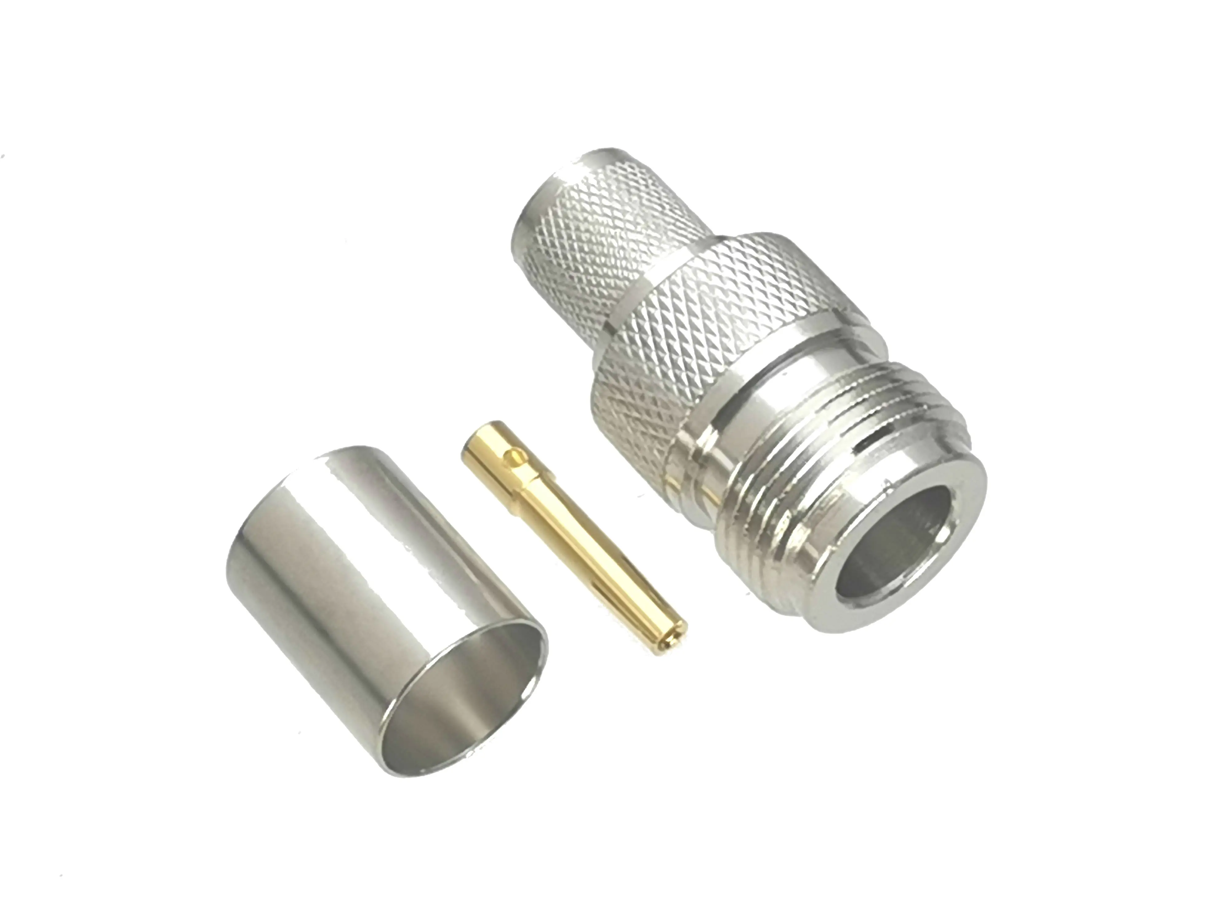 Conector N Hembra engarce RG8 LMR400, Cable RF, adaptador Coaxial de alta calidad, 1 unidad