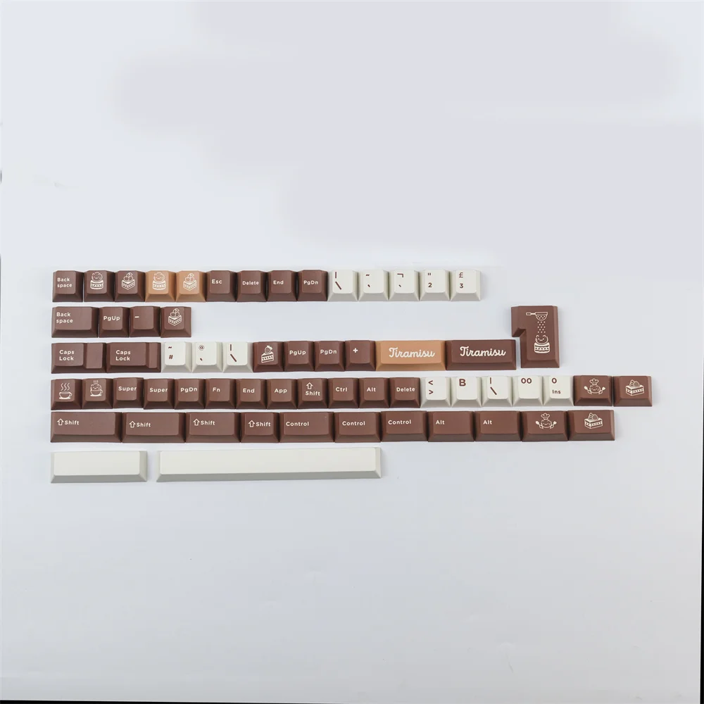 GMK Tiramisu Keycap Cherry Profile Teclado mecánico PBT Full Keycap tinte sublimación con 1U 1.25U 1.5U 1.75U 2U 2.25U Shift - imagen 5