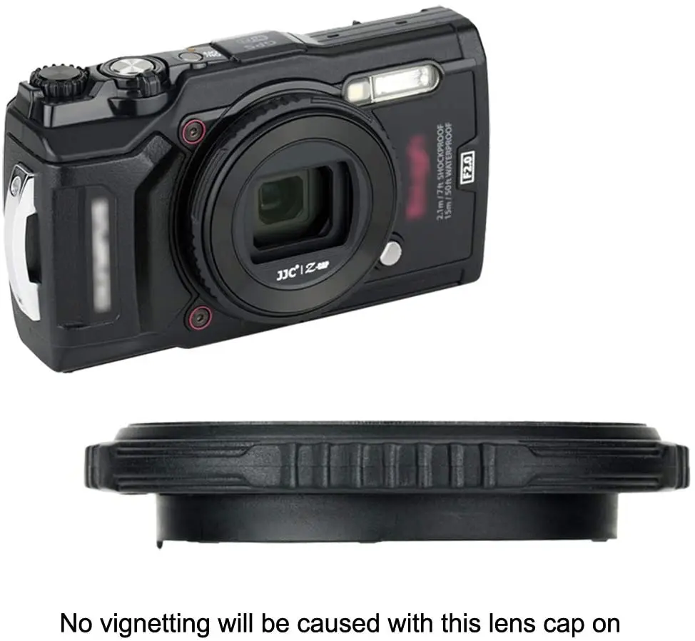 JJC-Tapa de lente de cámara automática, accesorios para Olympus LB-T01, TG6, TG5, TG4, TG3, TG2, TG1, TG-7, TG-6, TG-5, TG-4, TG-3 - imagen 5