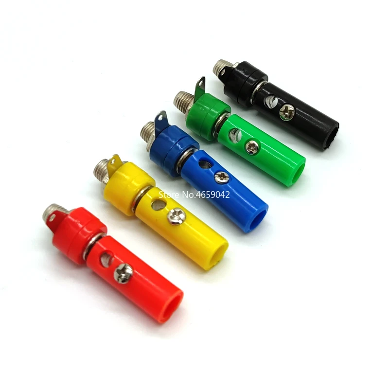 Kit de enchufe y enchufe Banana de 4mm, altavoz de Audio para insertar conector, piezas de modelo DIY, 5 Juegos - imagen 2