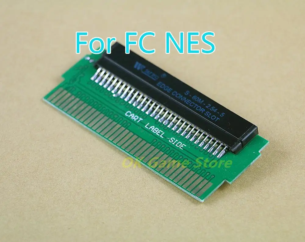1 Juego de convertidor adaptador de 60 pines a 72 pines con chip CIC instalado para sistema de consola NES con estuche de cartucho y destornillador