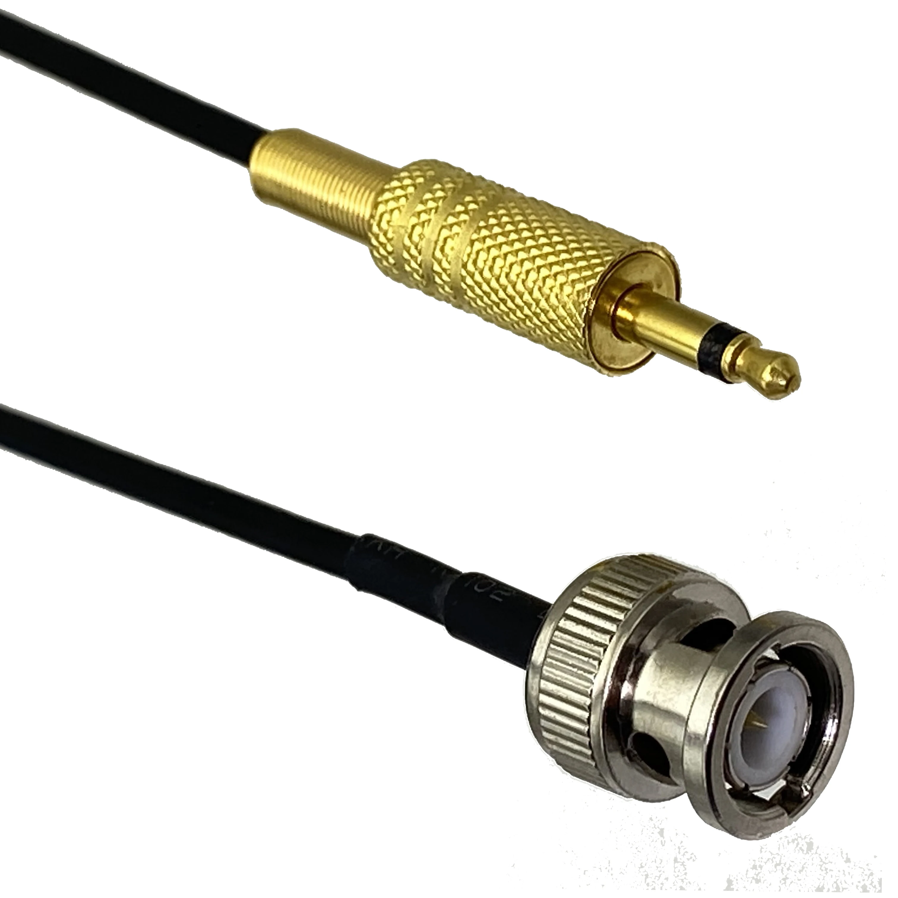 1 unidad de enchufe macho BNC a 3,5mm mono 1/8 "enchufe TS antena de Monitor de cámara CCTV Cable RG174 de 6 pulgadas ~ 10 pies - imagen 2