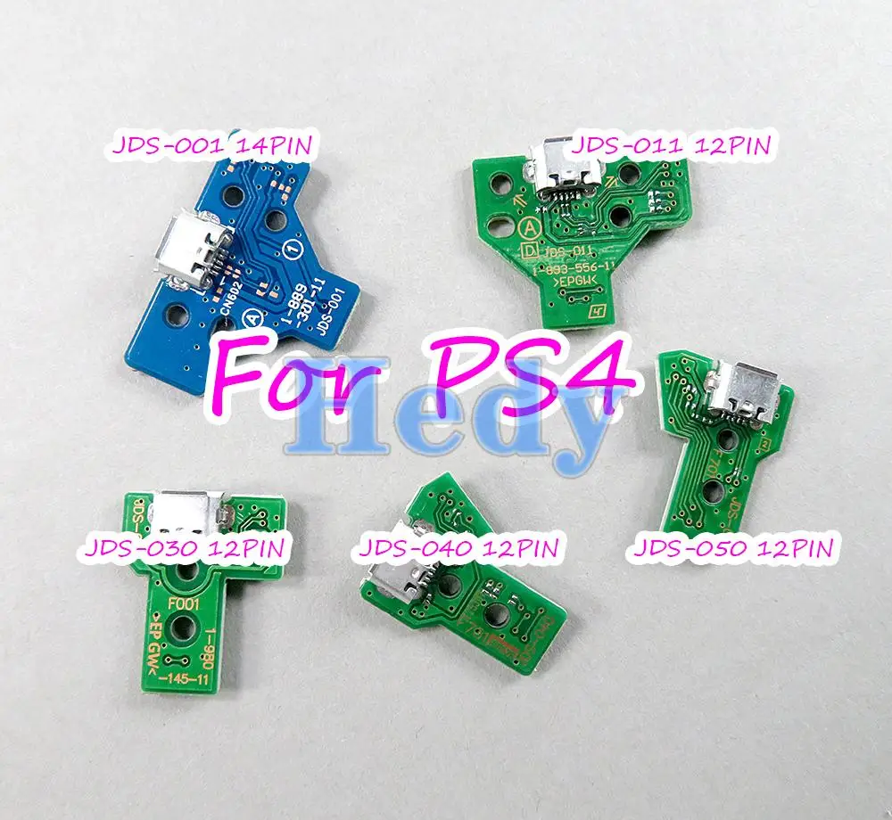 2 uds JDS 001 011 030 040 050 para Playstation 4 controlador puerto de placa de carga USB para PS4 JDS030 JDS001 JDS011 JDS040 JDS050