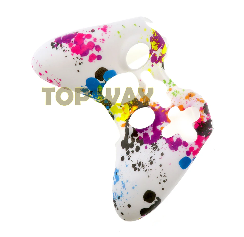 1 Uds. Para Microsoft Xbox 360 controlador inalámbrico/con cable funda protectora de goma de silicona accesorios de juego de piel - imagen 4