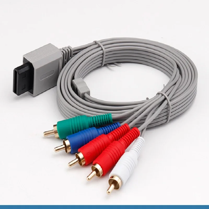 Pantalla de juegos HD, Color vivo, Imagen Clara, entrada de vídeo, TV práctica, Cable de componentes de 5 cabezales para WII WIIU - imagen 3