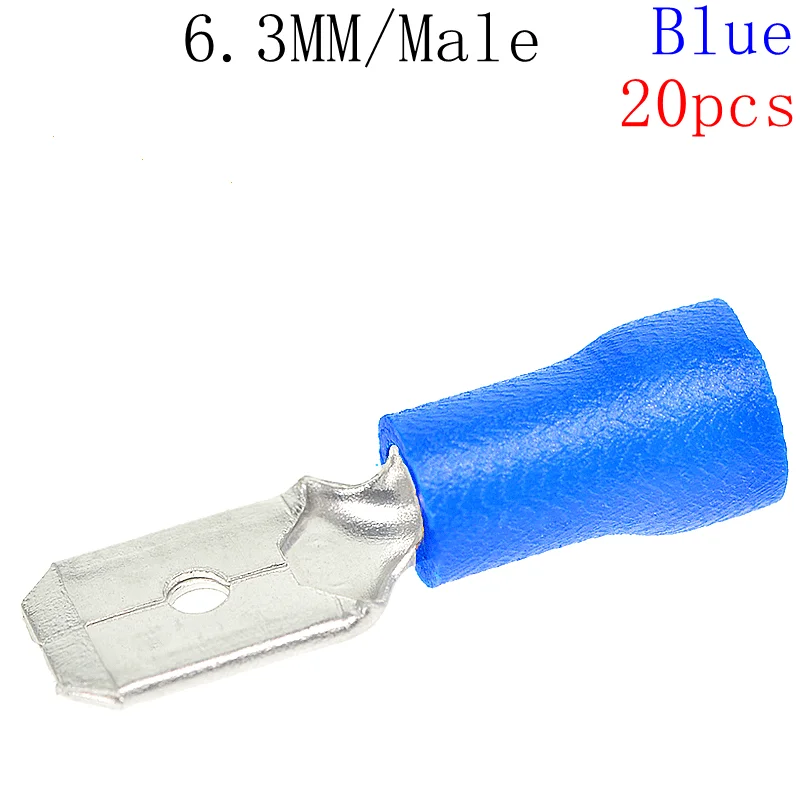 6.3mm male 20pcs