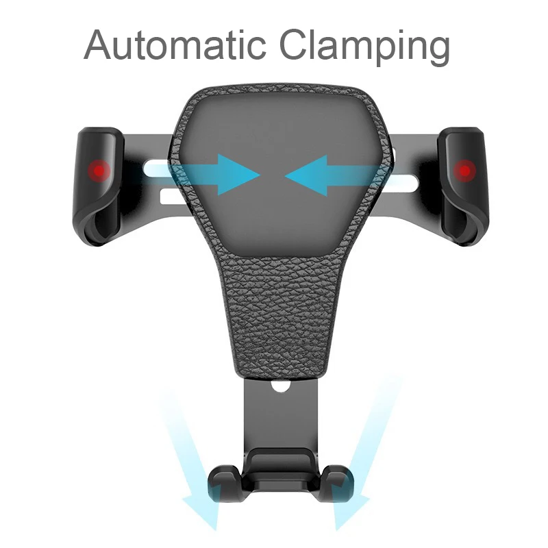 Soporte de gravedad para teléfono en el coche, montaje de Clip de ventilación de aire, soporte de teléfono móvil No magnético, soporte celular para iPhone X 7 - imagen 3