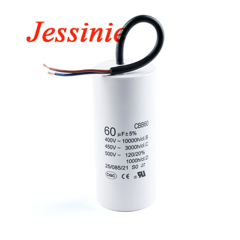 Condensadores de funcionamiento de motor CBB60 450VAC Condensador de arranque 5% 2/4/5/6/8/10/12/14/15/16/18/20/25/30/40/45/70/80UF para lavadora - imagen 5