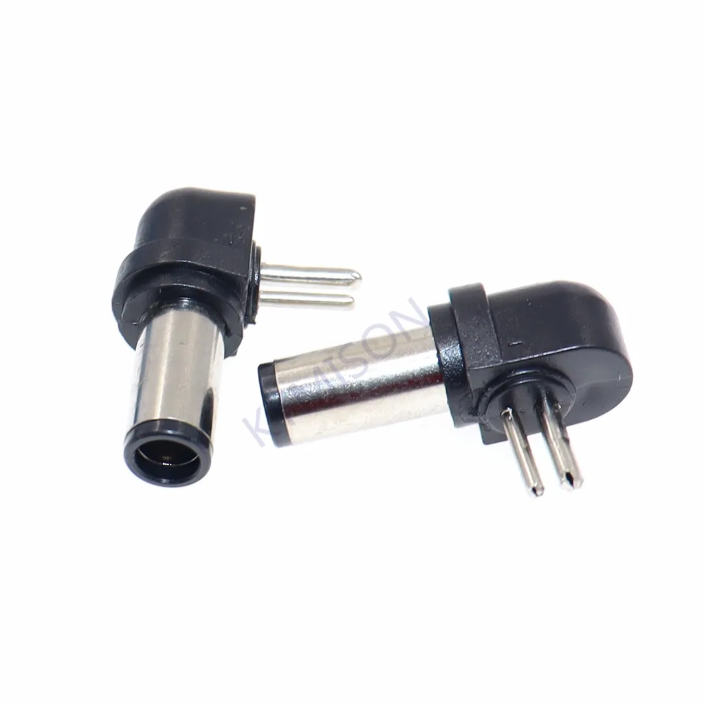 5 unids/lote Universal 2 pines adaptador para ordenador portátil cargador DC conectores de puntas 7,4x5,0mm a conector de alimentación de 2 pines para carga hp - imagen 4