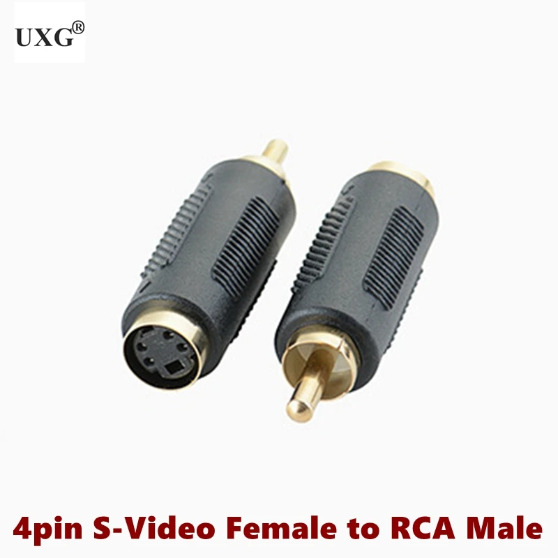 S-VIDEO de 4 pines macho a TV RCA AV macho a hembra, Cable de enchufe M a F PIN S, adaptador de vídeo - imagen 5