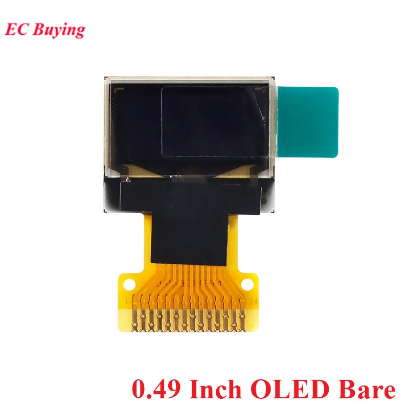 Módulo LCD de pantalla OLED de 0,49 pulgadas, pantalla blanca de 0,49 ", interfaz I2C IIC 64x32, controlador SSD1306 para Arduino AVR STM32 - imagen 2