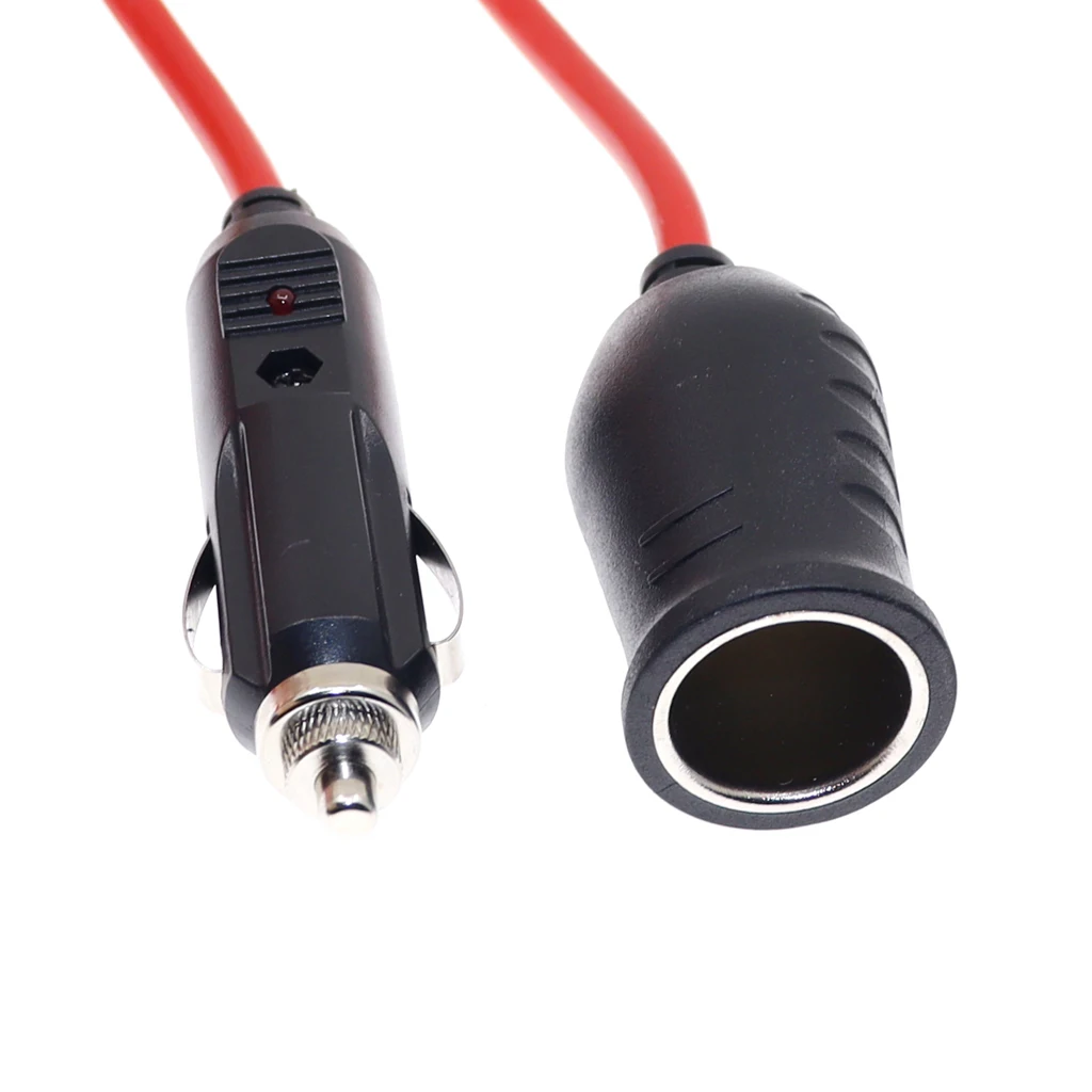Encendedor de cigarrillos de coche, adaptador de Cable de extensión de enchufe de alimentación de 12V, 24V, 10A, encendedor de cigarrillos de coche fundido, 3m, 12 pies - imagen 4