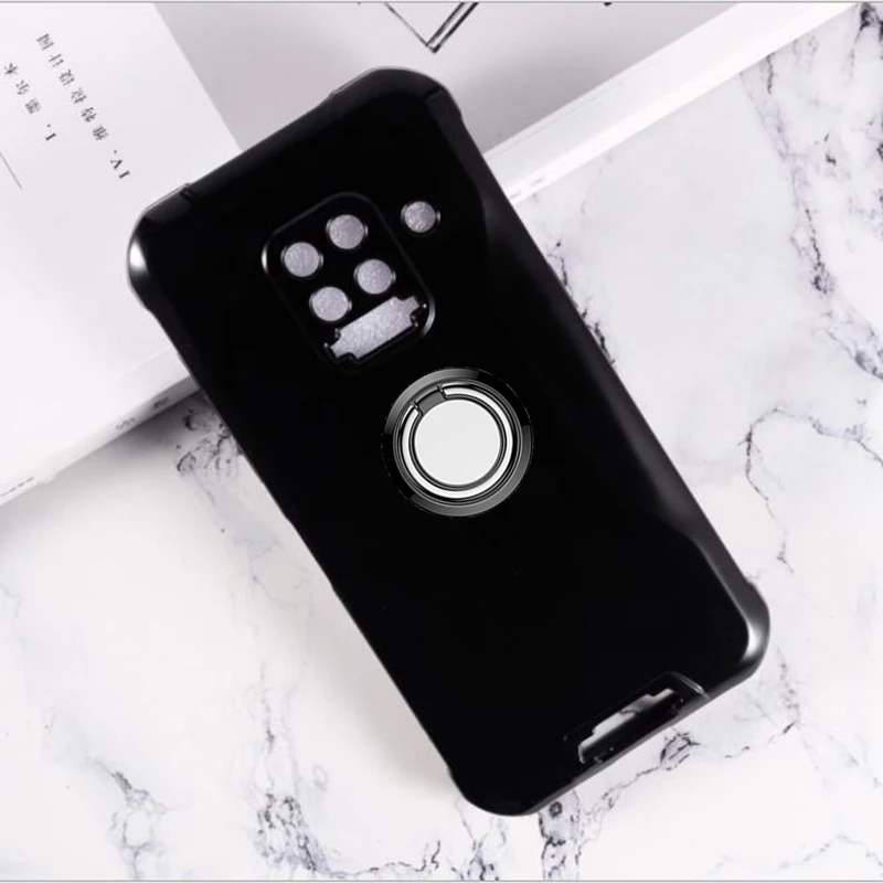Funda de silicona con soporte de anillo trasero para Blackview, BV4900 Pro, BV5100, BV5500 Plus, BV5900, BV6300, BV6600, BV6800, BL6000, A80