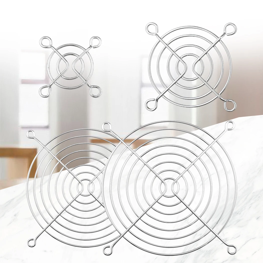 Gdstime-Protector de dedo para parrilla de Metal, red protectora para ventilador de 30mm, 40mm, 50mm, 60mm, 70mm, 80mm, 90mm, 120mm, 135mm, 140mm, 170mm, 2 piezas - imagen 3