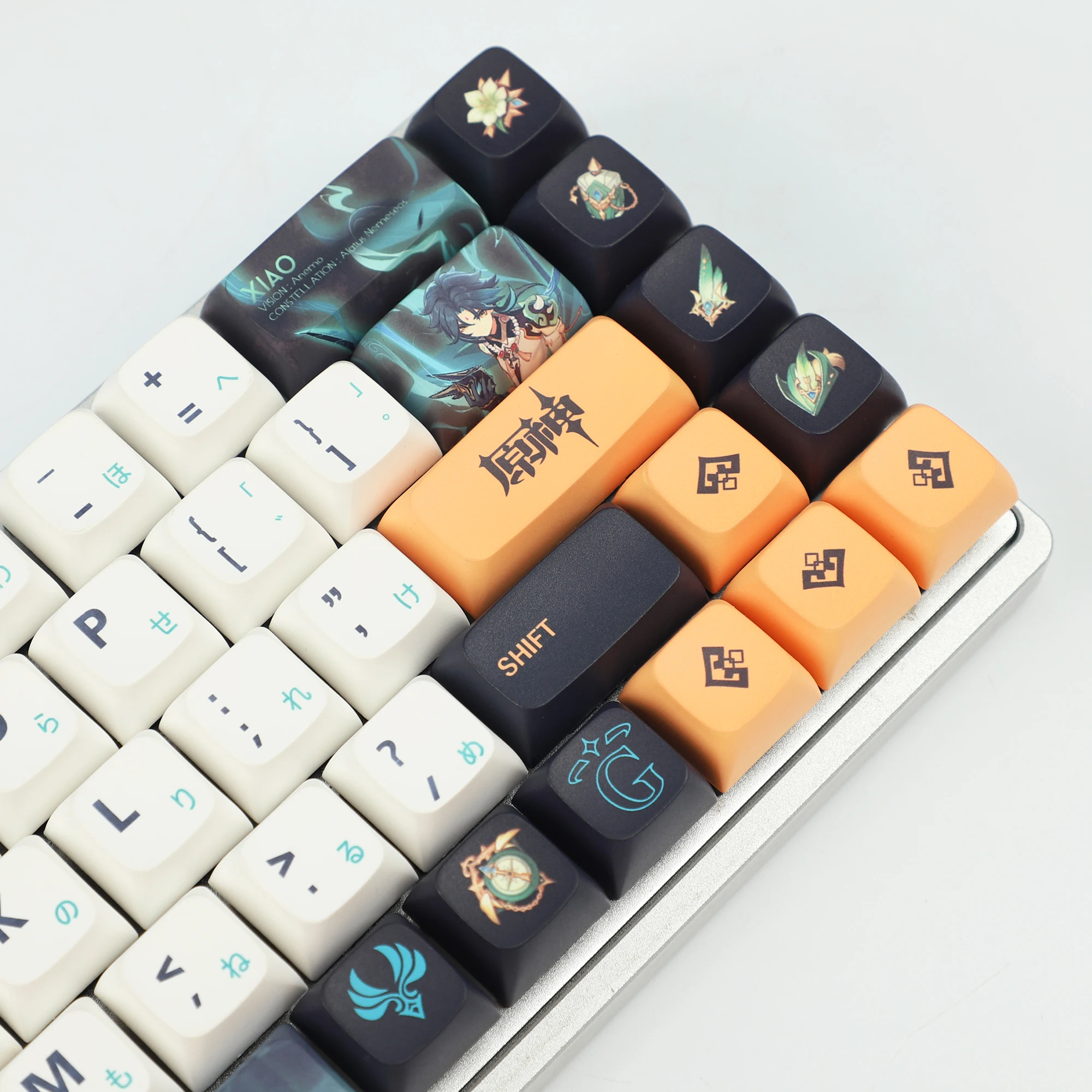 Teclas Genshin de 145 teclas PBT ZDA similares a XDA Keycap Dye Sub para teclado MX 104 87 GK61 96 84 GK64 68 - imagen 4