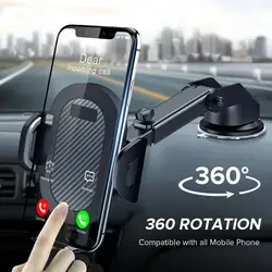 Soporte Móvil Coche 360° con Ventosa – Ajuste 4.7 a 6.8 Pulgadas