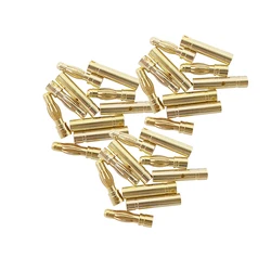 Conectores Banana RC Chapado Oro Macho-Hembra de Batería