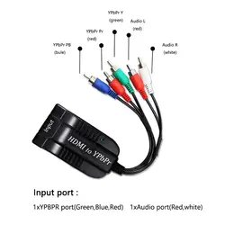 Convertidor HDMI a RCA 1080P – Adaptador Audio R/L YPbPr