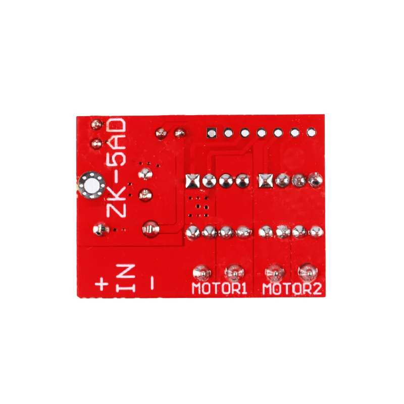 Módulo de accionamiento de Motor de CC Dual 5A, doble puente H, L298N, PWM, Control remoto, voltaje, placa de regulación de velocidad inversa, ZK-5AD, 3V-14V - imagen 4