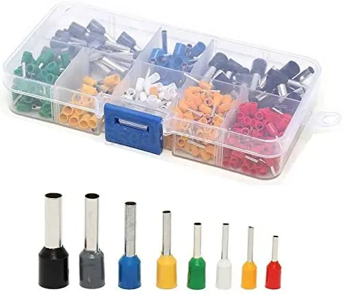 Conector de crimpado de cobre, Terminal de extremo de Pin de cable aislado, 400 unids/caja - imagen 3