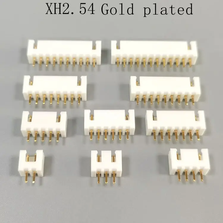 50/100 Uds chapado en oro XH2.54 2p 3p 4p 5p 6 pines Kit de terminales de paso de 2,54mm/carcasa/encabezado de Pin conectores de cable JST - imagen 4