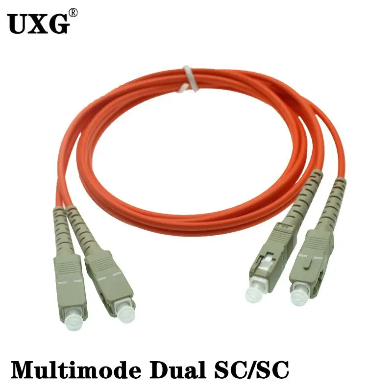 Un paquete de cables naranja y gris