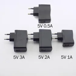 Cargador USB de 5V, 0,5a, 1A, 2A, 3A, CA a CC, adaptador de corriente USB Universal, fuente de alimentación de 100V-240V, salida de teléfono, Banco de energía H10