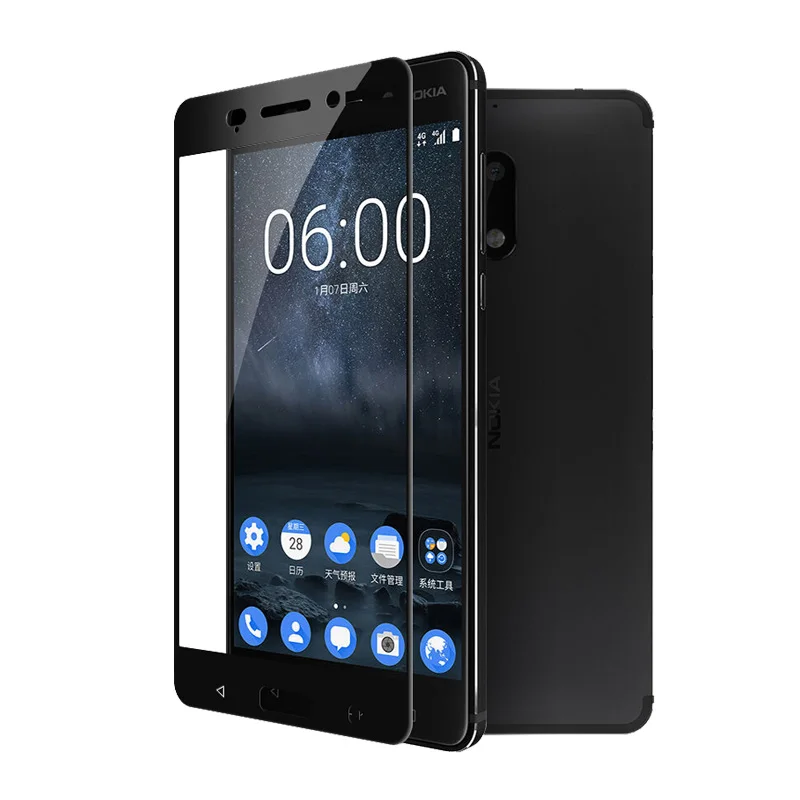 Vidrio templado para Nokia 2 3 5 6 7 8 9 Protector de pantalla para Nokia 2,2 3,2 4,2 8 6 película protectora