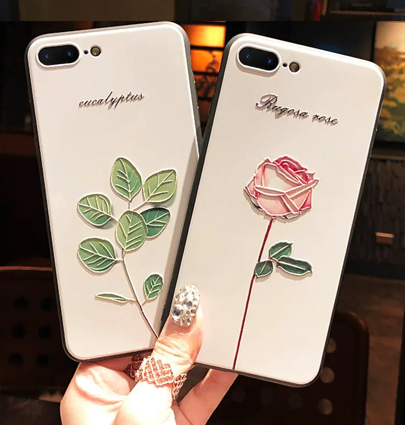 Funda trasera con relieve 3D para teléfono, carcasa con relieve de flores en relieve para modelo 1S, 1B, 1A, 2020, 3X, 1V, 3L, 3V, 2020 - imagen 3