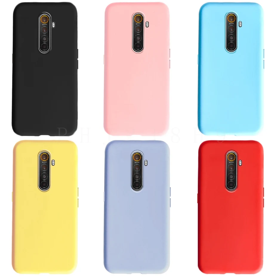Para OPPO Realme X2 Pro funda X 2 XT silicona suave TPU mate contraportada para Realme XT X2 Pro X 2 funda de teléfono cubierta completa Coque parachoques