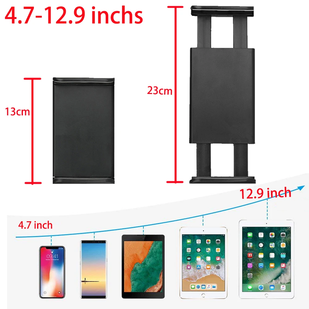 Soporte Universal de escritorio para tableta, soporte para micrófono, soporte para teléfono móvil para Apple Ipad, Iphone de 4,5 a 12,9 pulgadas, soporte para coche - imagen 5