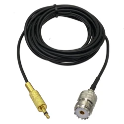 Adaptador Cable RG174 Conector UHF SO239 a Jack 3.5mm Mono TS