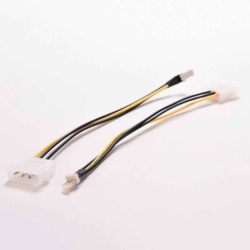 Adaptador de Cable conector de alimentación para pc, carcasa de CPU, ventilador, IDE Molex de 4 pines, 20cm, 3 pines, 1 ud. - imagen 3