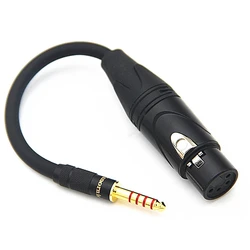 Adaptador XLR 4 Pin T1 T5P a Jack 2.5/3.5/6.35/4.4 mm Balance