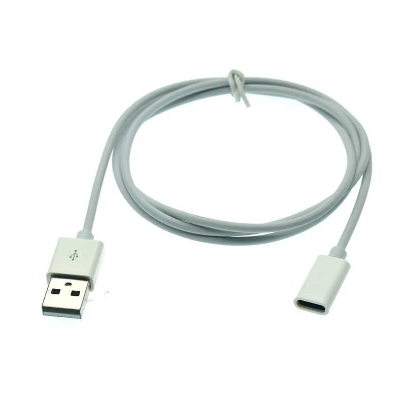 Cable USB 2,0 a tipo C, cargador convertidor portátil USB macho a USB 3,1 tipo C hembra, Cable para auriculares Huawei FreeLace de 0,2 M 1m