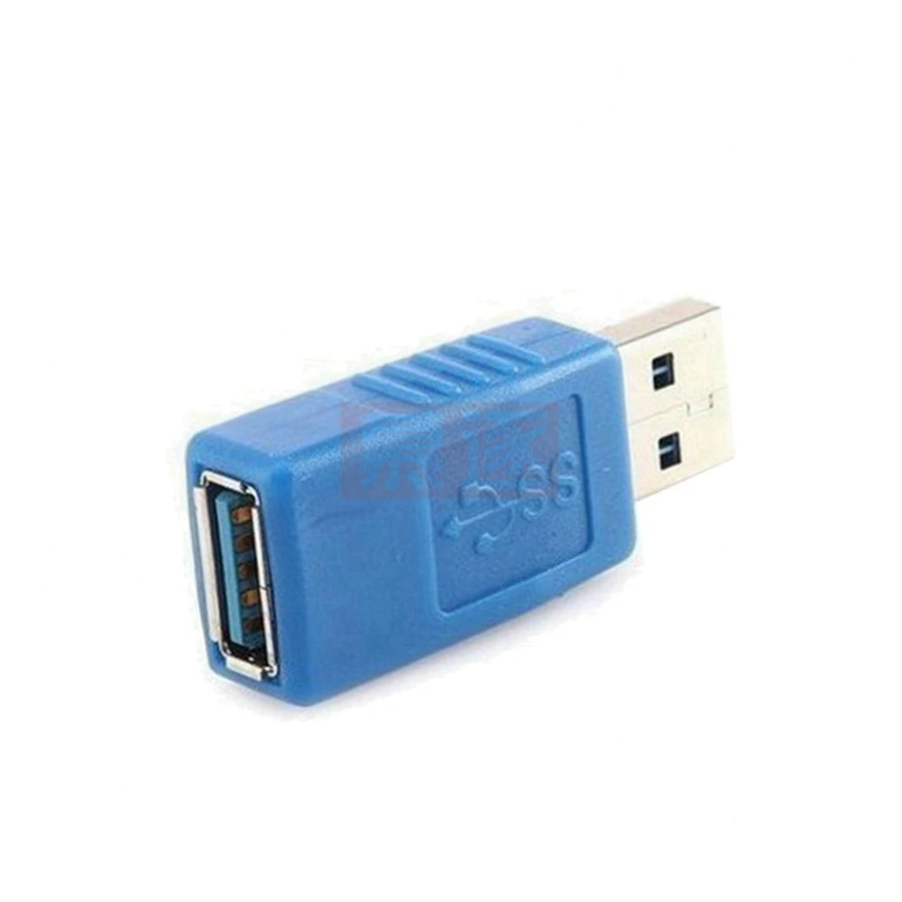 USB3.0 negro azul velocidad rápida tipo A conector macho a hembra adaptador de enchufe convertidor USB 3,0 para ordenador portátil U disco unidad Flash USB