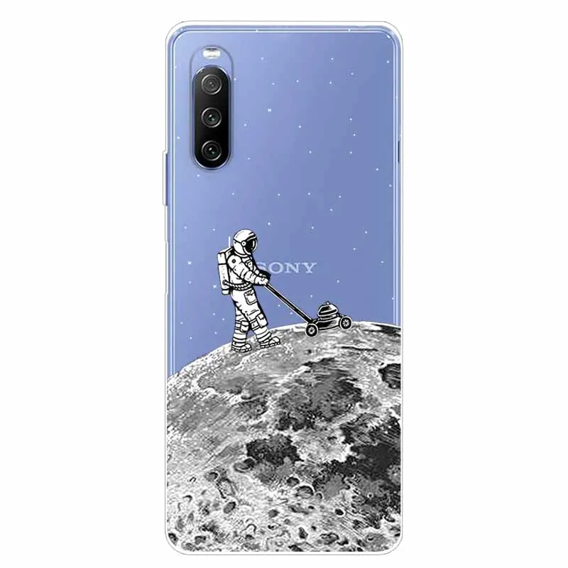 Funda de silicona para Sony Xperia 10 III, carcasa transparente de TPU con dibujos animados para Sony Xperia 1 5 III Ace II - imagen 3