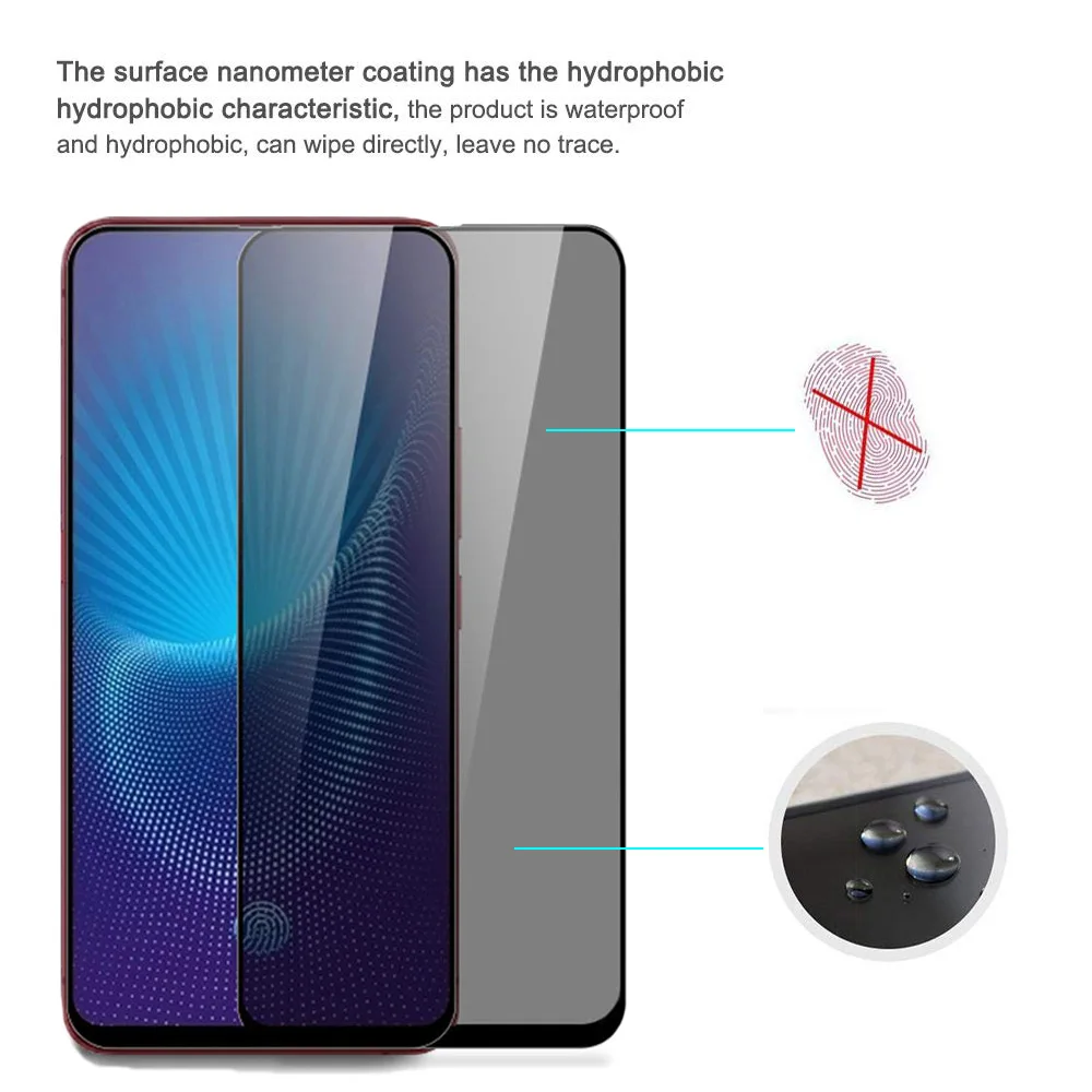 Protector de pantalla de privacidad para Honor 10 10i 20i 20 Pro 20S 20E 30 30S 30i 50 70 80 90 GT Lite vidrio templado antiespía - imagen 4