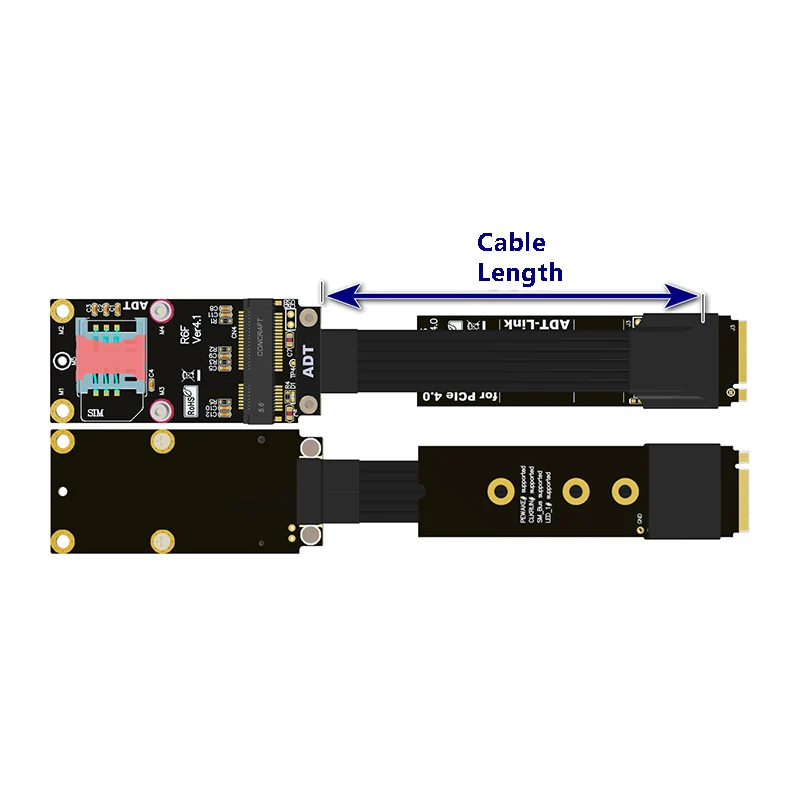Cable adaptador M.2 NVMe M Key a Mini PCIe