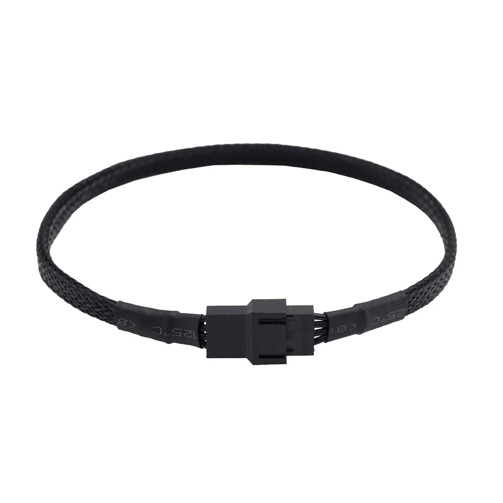 Cable de extensión de ventilador de 30cm, 4 pines, sistema de refrigeración de ordenador, placa base, carcasa de PC, Cable de extensión de ventilador de CPU, negro - imagen 4