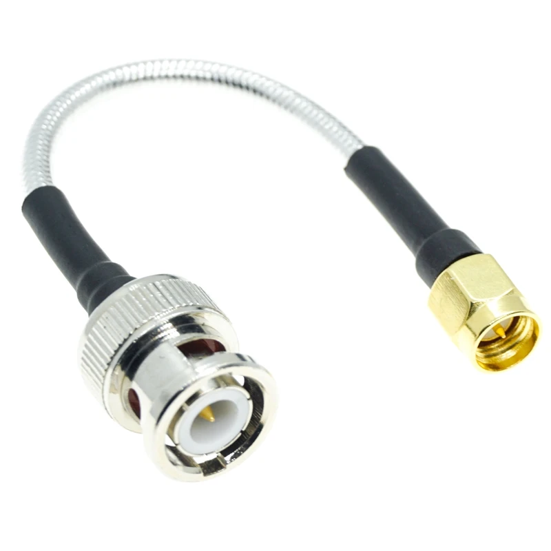 Lote de conectores BNC macho a SMA macho rg402.141 ", cable Coaxial rígido semiflexible