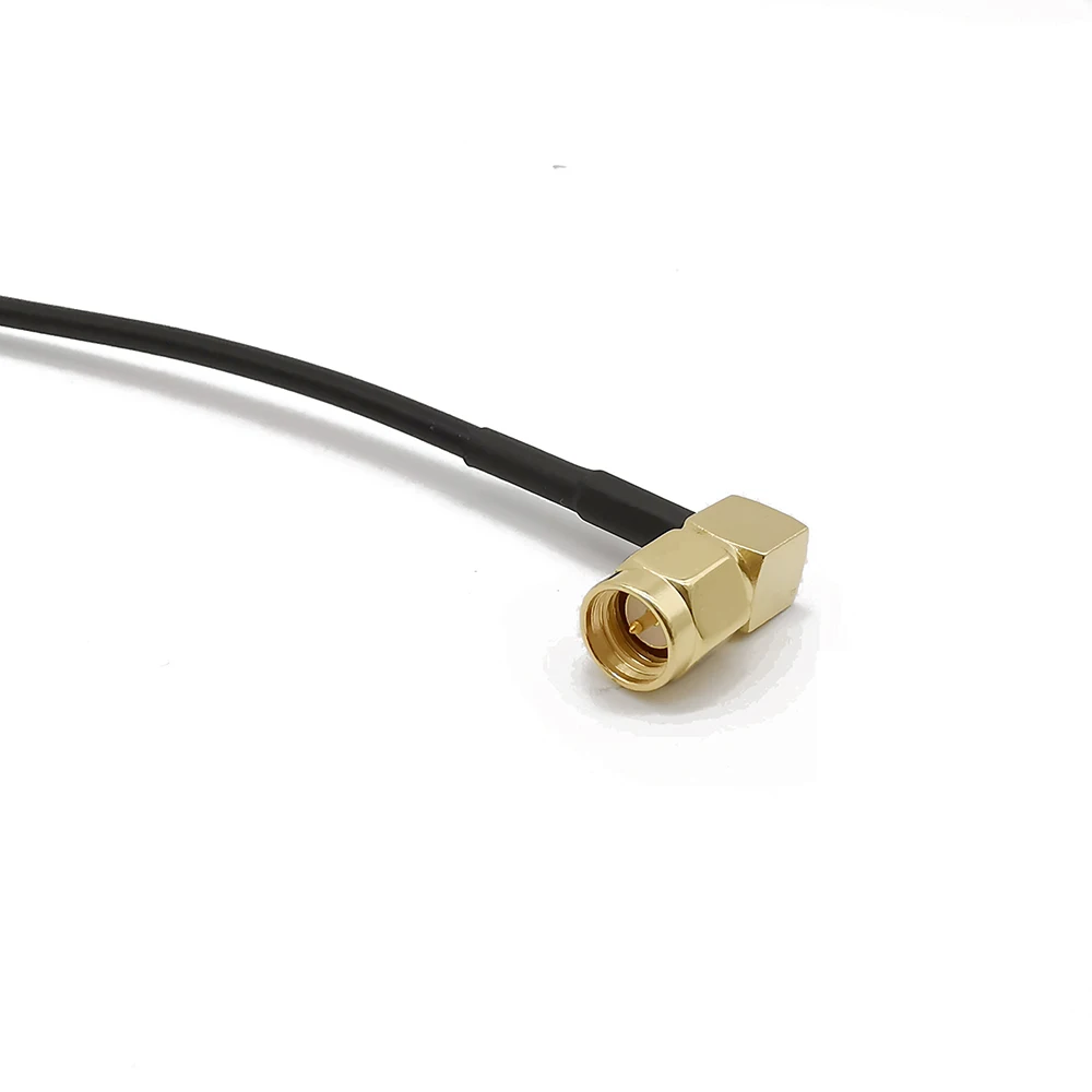 Adaptador de conector RF SMA macho a SMA hembra de ángulo recto, Cable de extensión, antena WiFi SMA a SMA de 3-15 metros - imagen 4