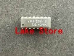 Chip de memoria DRAM KM41256 en encapsulado DIP-16